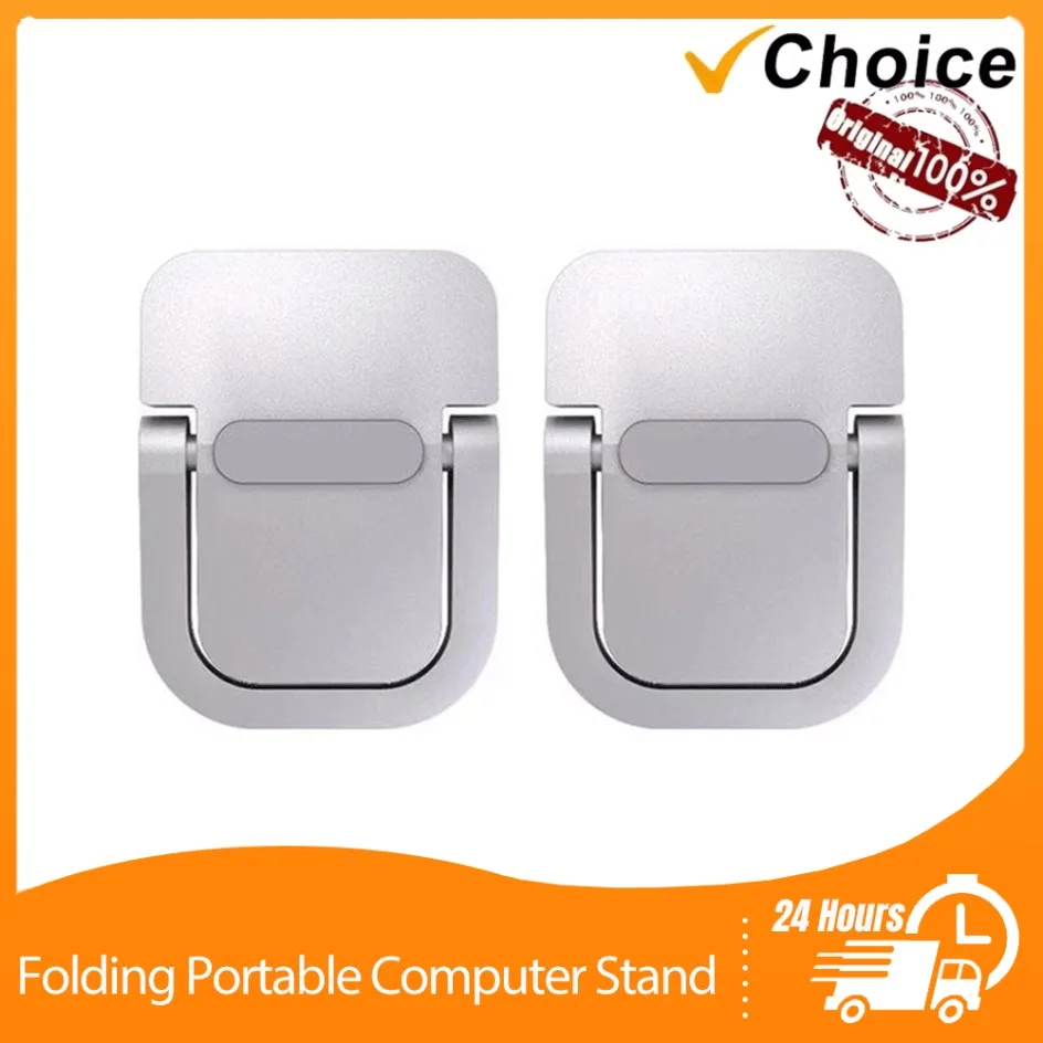 Mini faltbarer Laptop-Ständer, tragbar, höhenvergrößernd, Kühlkörper-Unterstützung, klappbare Basis, Aluminiumlegierung, Notebook-Ständer, Lift für den Schreibtisch