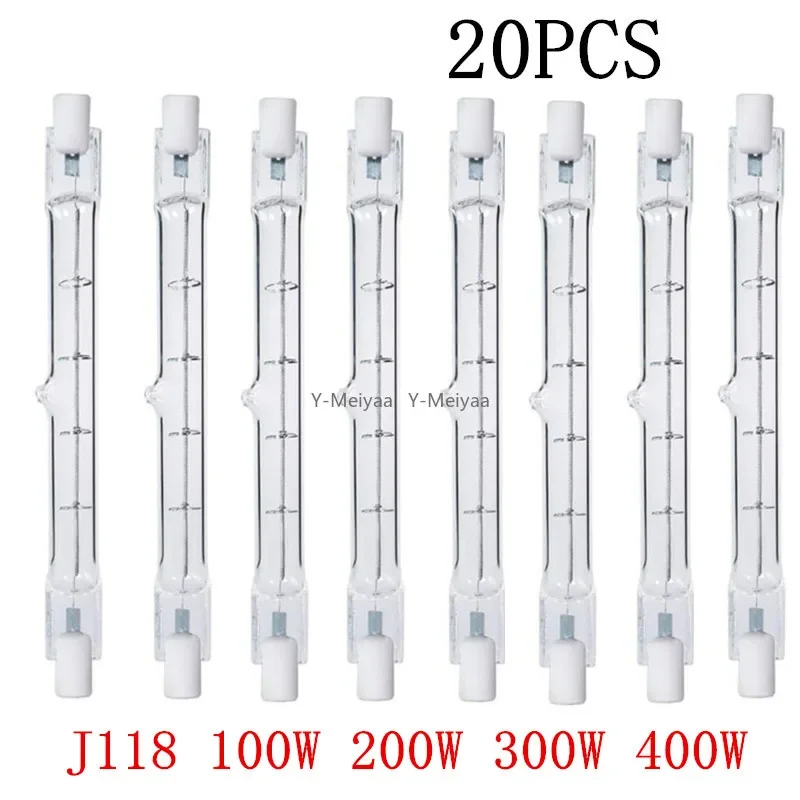 5/10/20 piezas J118 100W 200W 300W 400W R7S LED tubo de vidrio bombilla COB lámpara de maíz de alta potencia reemplazar luz halógena al por mayor