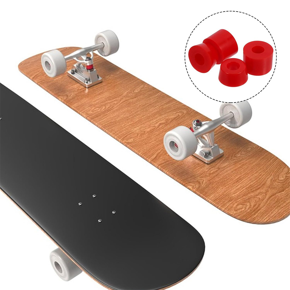 4PCS Skateboard Stoßfest Kissen Set Roller Buchsen Shock Pad Longboard Vier Räder Stoßdämpfer Skateboard Liefert