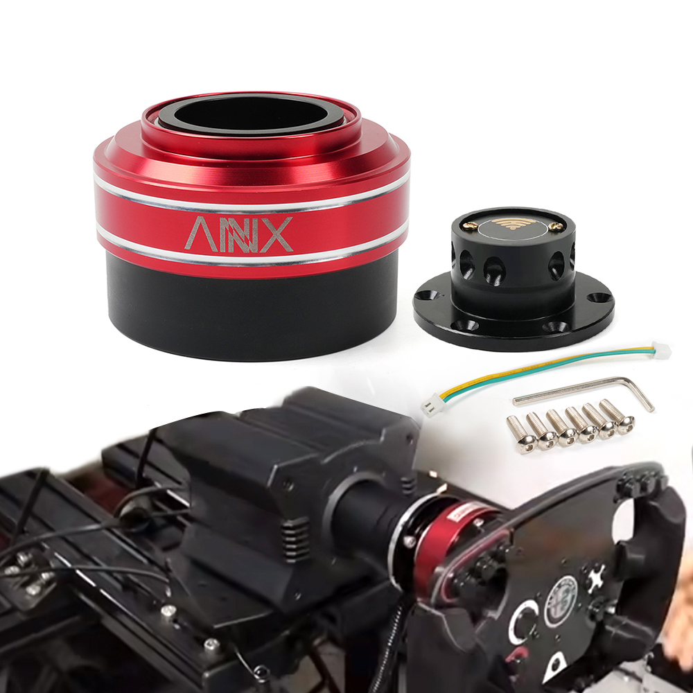 アルミニウムレーシングシミュレーターゲームステアリング,クイックリリースハブアダプター,moza simagic m10,6穴,70mm,ミニユーロトラック,qr040