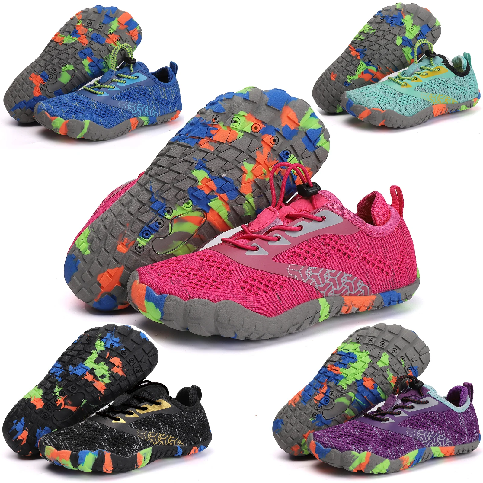 Crianças aqua sapatos de secagem rápida praia descalço sapatos de água menino menina drenagem sandálias natação mergulho barco surf esportes vadear tênis