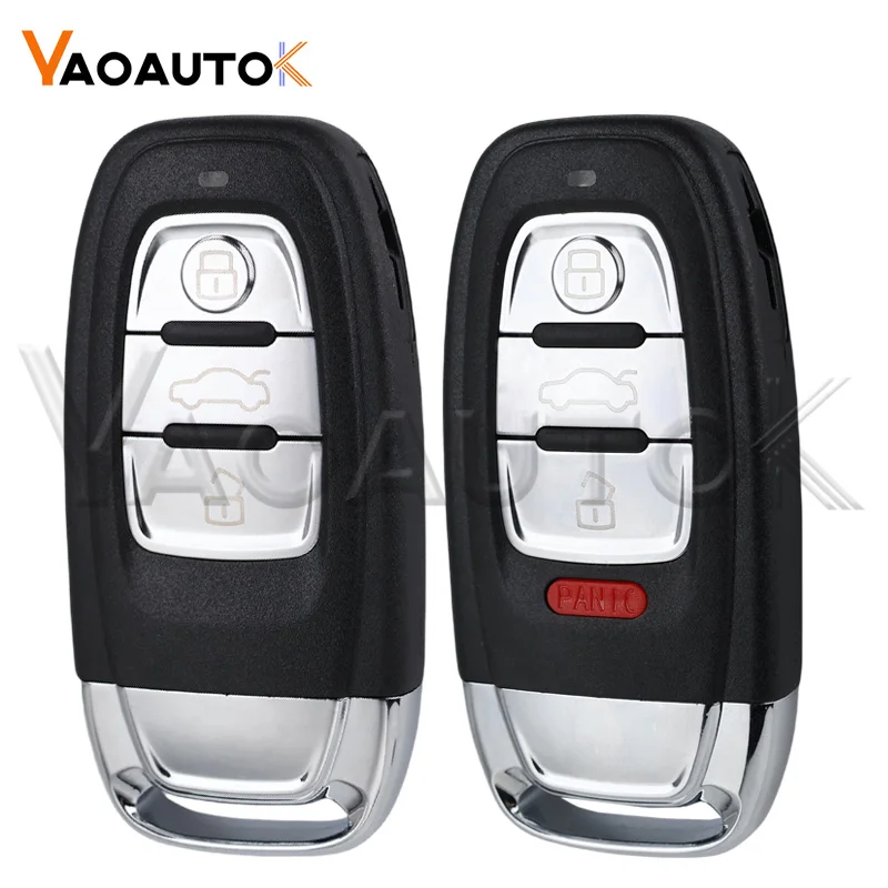 Smart Auto Remote Key Shell Case Fob For Audi A4l A3 A4 A5 A6 A8 Quattro Q5 Q7 A6 A8 Replacement Car Key Shell 3/4 Buttons