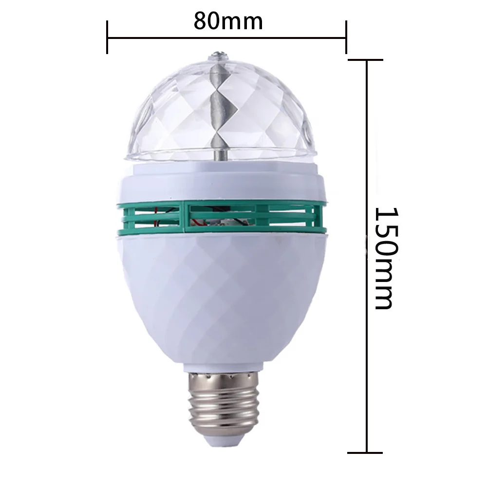 Multicolor Stage Effect Lighting Atmosphere Rotating E27 light bulb Automatic Disco KTV DJ Magic Ball Lampe dancing Home Party