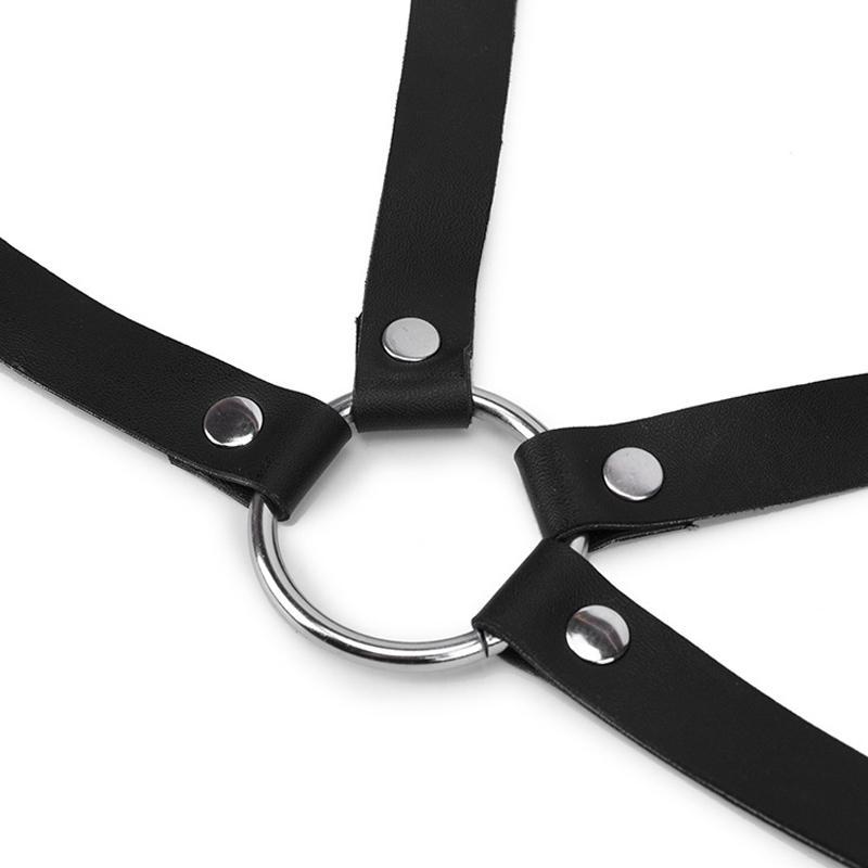 Frauen Sexy Brustgeschirr Gürtel Bdsm Bondage Dessous Körpergeschirr Leder Dessous Goth Fetisch Kleidung Festival Rave Outfit