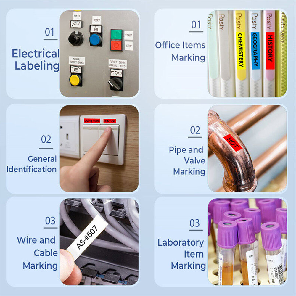 OGRIA ใช้งานร่วมกับ TZ 231 TZ เทปลามิเนต 231 TZ 231 131 รูปแบบสําหรับ Brother P-touch Label Maker PT-H110 E105 1000