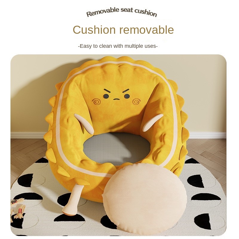 Warming Lazy Small Sofa Single Tatami Children's Cartoon Biscuit Bed Backrest Cushion Mini Dormitory Bedroom Bay Window Cushion
