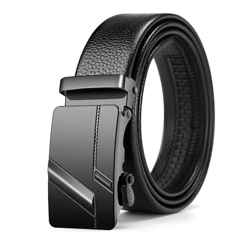 Cinto masculino de negócios elegante com fivela de metal, cinto macio de couro pu de alta qualidade emparelhado com calças de trabalho e jeans