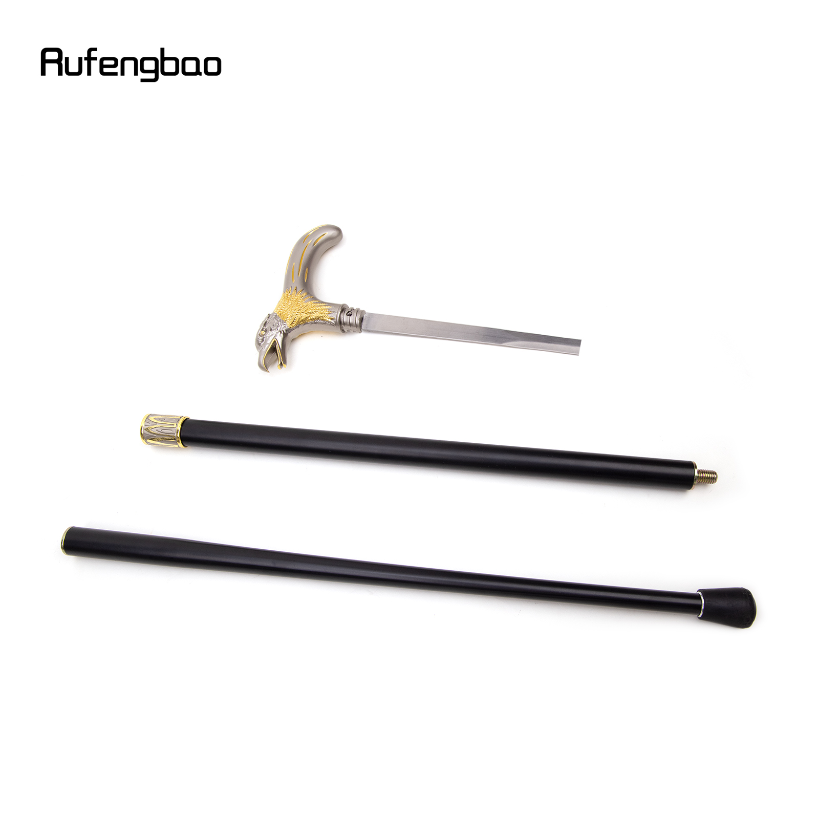 エキゾーストウォーキングスティック,ゴールド,恐竜,イーグル,ホークウォーキングスティック,隠しプレート,自己防衛,ファッション,コスプレスティック,93cm