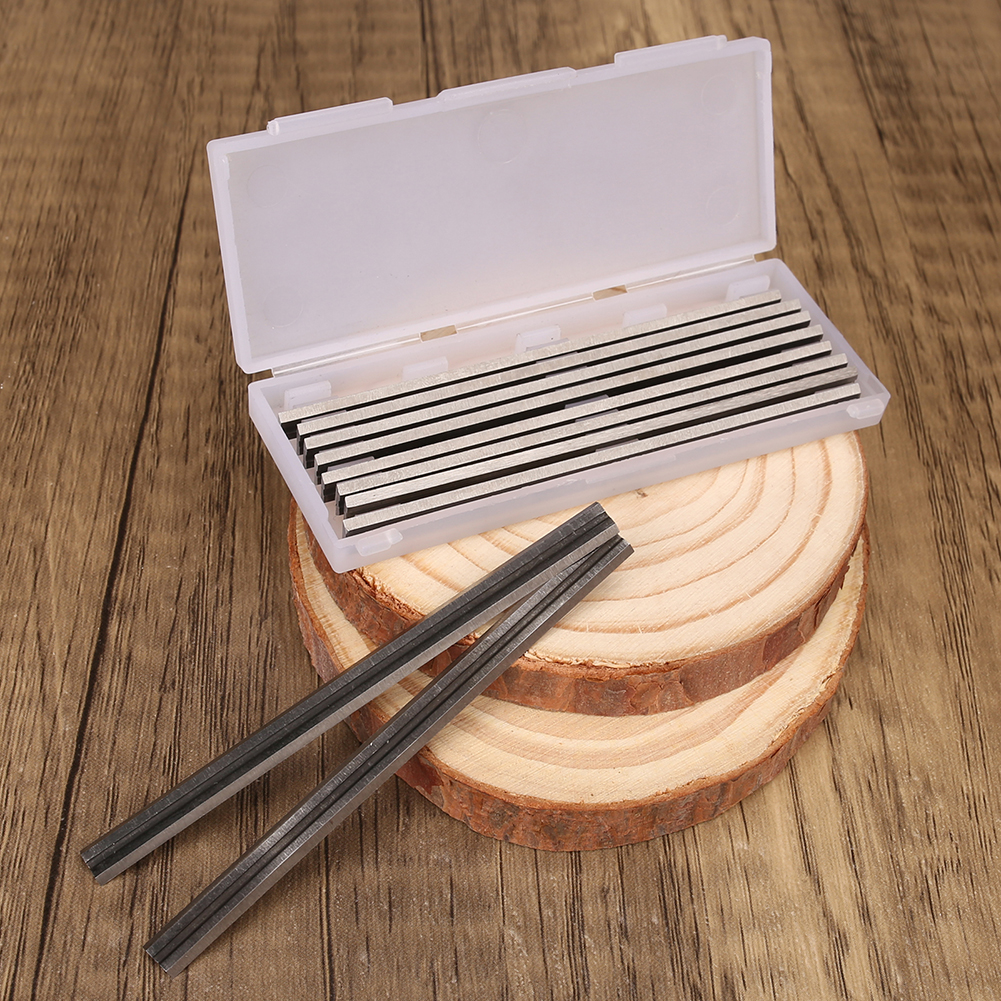 10pcs/Box 82mm Tungsten Carbide Portable Planer Knife Blades Replacement for MAKITA Bosch DeWalt Black&Decker Ryobi