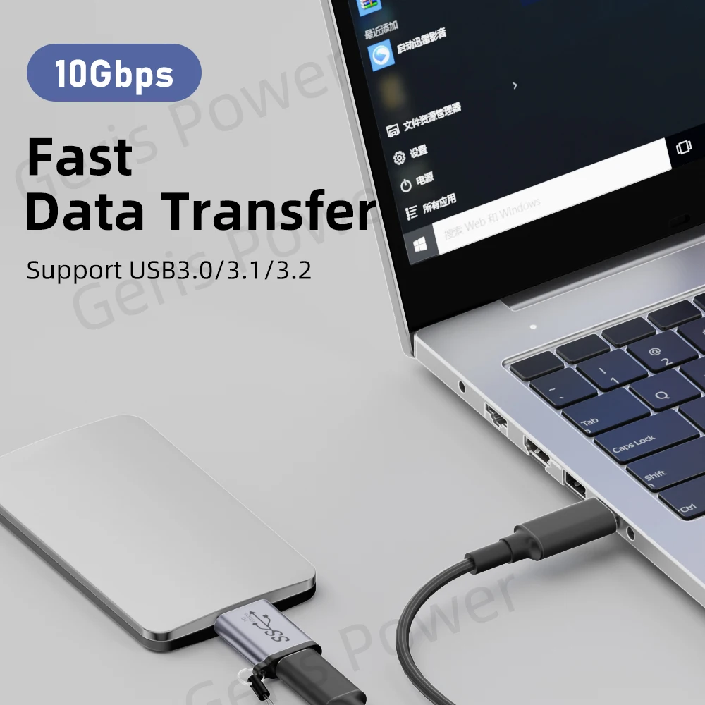 Adapter USB 3.0 Micro B do Type C Złącze USB A do Micro B Konwerter transferu danych do laptopa Dysk twardy Samsung S5