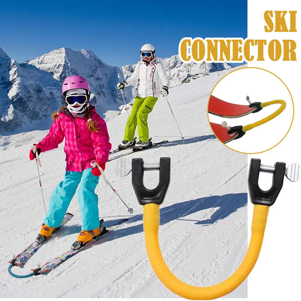 Portable Ski Tip Connector Learn To Ski Equipment Easy Trainer Perfect Winter Ski Equipment For Beginners Assorted U1f6