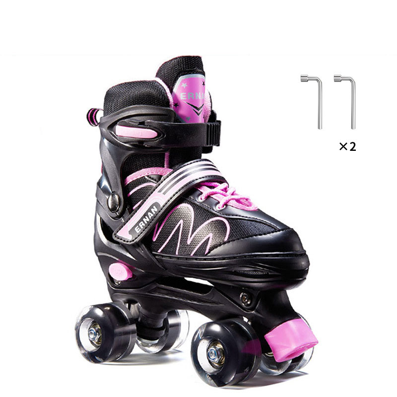 Größe 27–42 verstellbare Rollschuhe für Kleinkinder, Mädchen und Jungen, für Kinder im Alter von 3–12 Jahren, leuchtende Räder, Rollschuhe, Turnschuhe, Rollschuhe, Patines