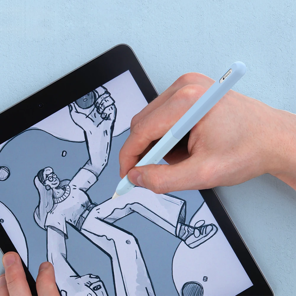 Funda de silicona líquida para Apple Pencil 2,0 Pro, funda protectora para lápiz de segunda generación, Pencil2.0, no afecta la carga