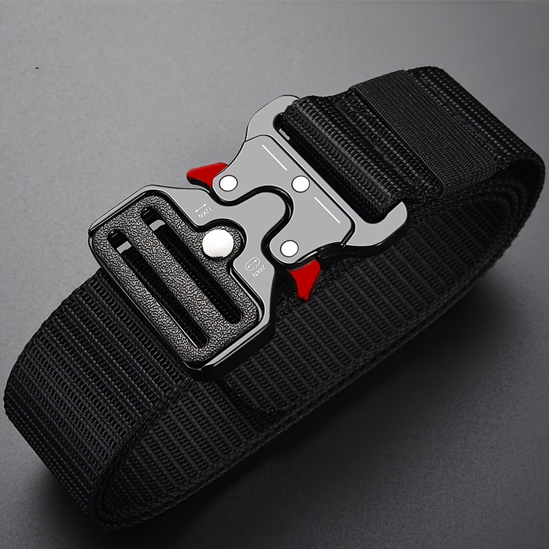 Herenriem Outdoor Jacht Tactische Herenriem Multifunctionele Combat Survival Hoge kwaliteit Canvas Nylon Herenriem Sportriem