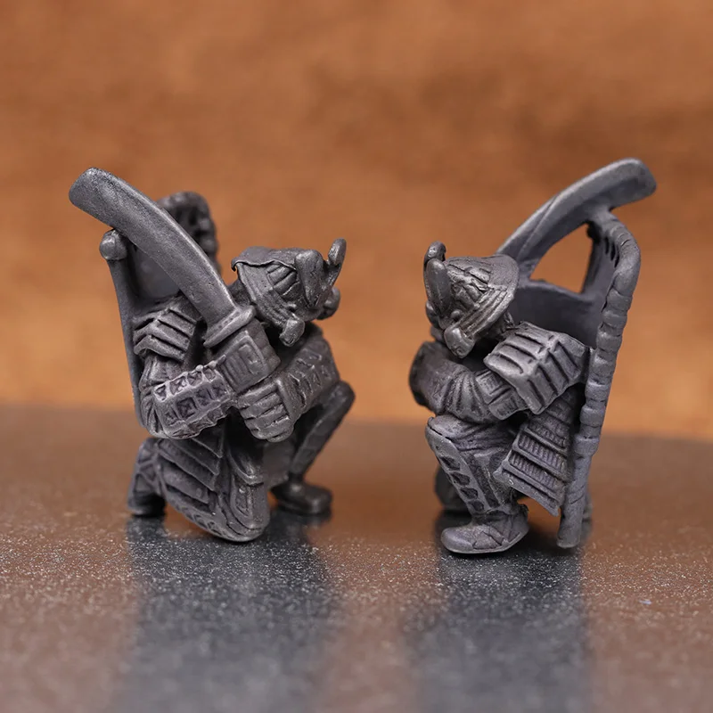 Espada ancha japonesa Samurai EDC cuchillo de latón cuentas cordón colgantes herramienta al aire libre DIY Paracord pulseras tejidas accesorios de dijes