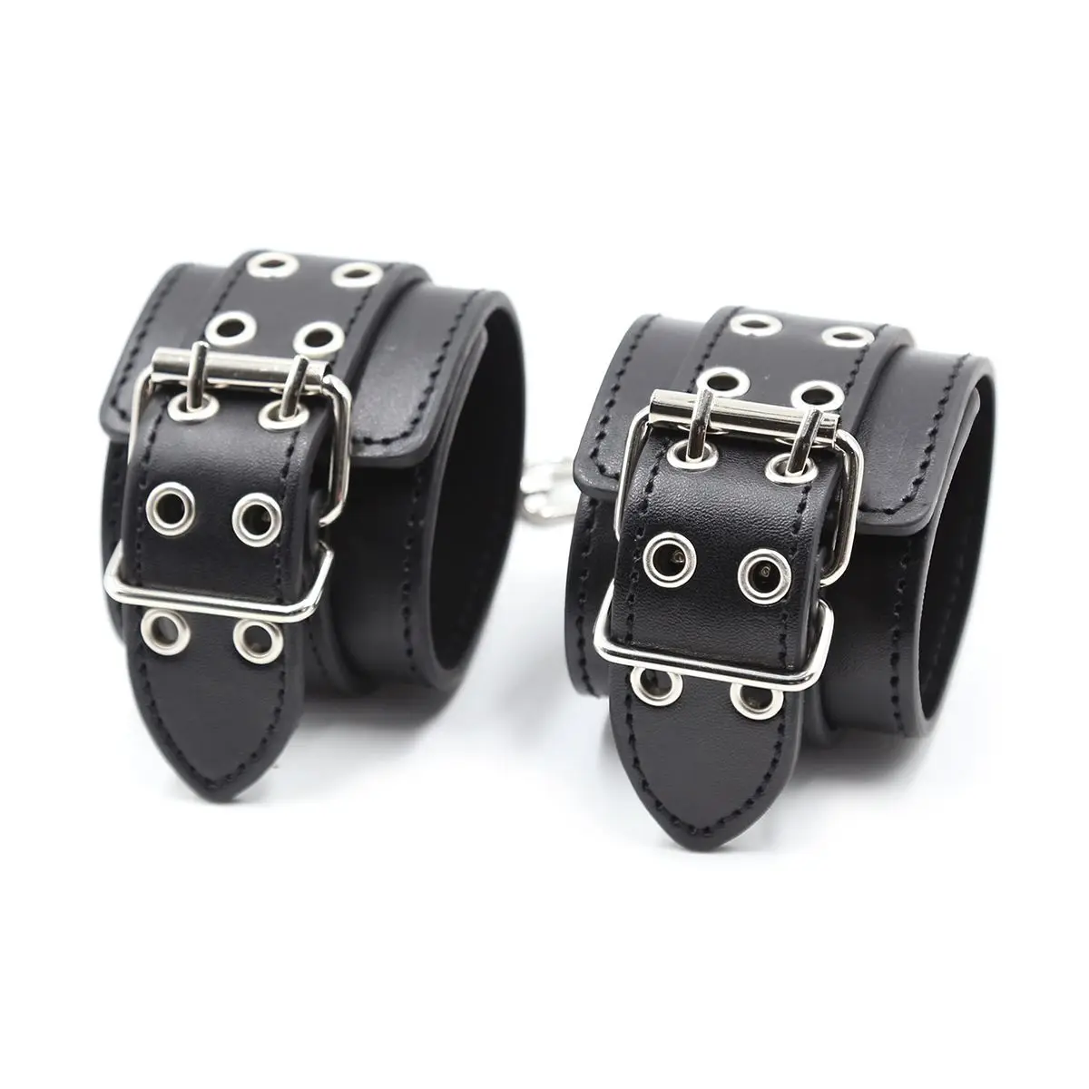 Pu หนัง Handcuffs และ Footcuffs แฟชั่นเกม Party Binding เหมาะสําหรับคอสเพลย์เครื่องแต่งกายอุปกรณ์เสริม Stage Performance Props