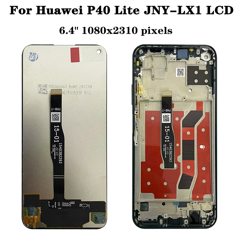 6,4 "Neue P40 Lite LCD Für Huawei Nova 7i JNY-LX2 LCD display P40 Lite JNY-L21 JNY-TL10 LCD Display Touch screen Montage
