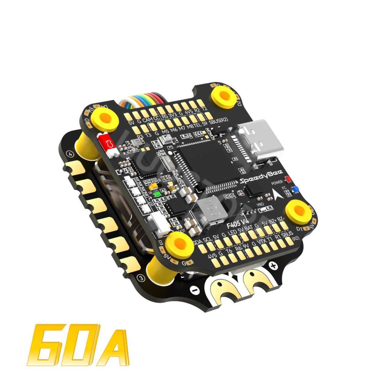 SpeedyBee F405 V4 BLS 60A 30x30 FC&ESC Stack ICM42688P BLE Bluetooth STM32F405 Flight Controller 60A 4in1 ESC für RC FPV Modell