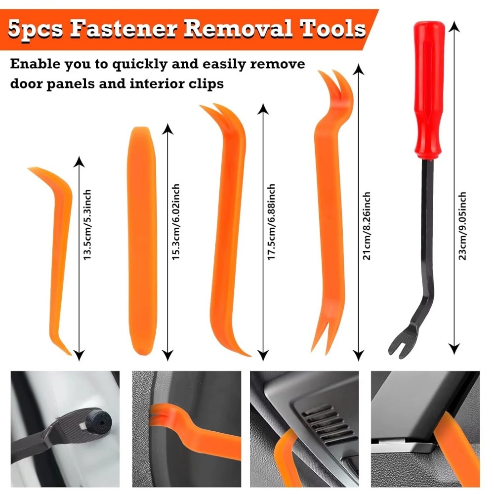 100 Uds Clip de sujeción automático cuerpo de coche mixto pasador de retenedor de empuje remache parachoques puerta Panel de ajuste Kit de sujeción Clips de coche caja o paquete de bolsa