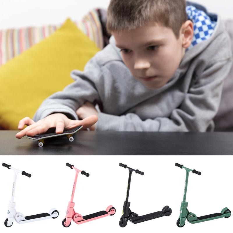Crianças kick scooter dedo bmx dobrável t-tipo dedo scooter com freio brinquedos educativos dedo skates diversão ponta do dedo movemet