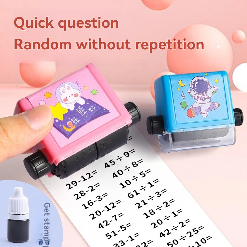 Addition And Subtraction Roller Stamps  Multiplication And Division Exercise Questions Math Stamps  Elementary School Mental Ari