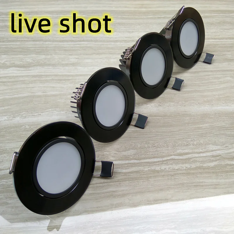 Âm Trần LED COB Đèn Ốp Trần AC85-265V 5w7w9w12w15w18w Nhôm Đèn LED Downlight Âm Trần Tròn Vòng Bảng Điều Khiển Ánh Sáng Chiếu Sáng Trong Nhà