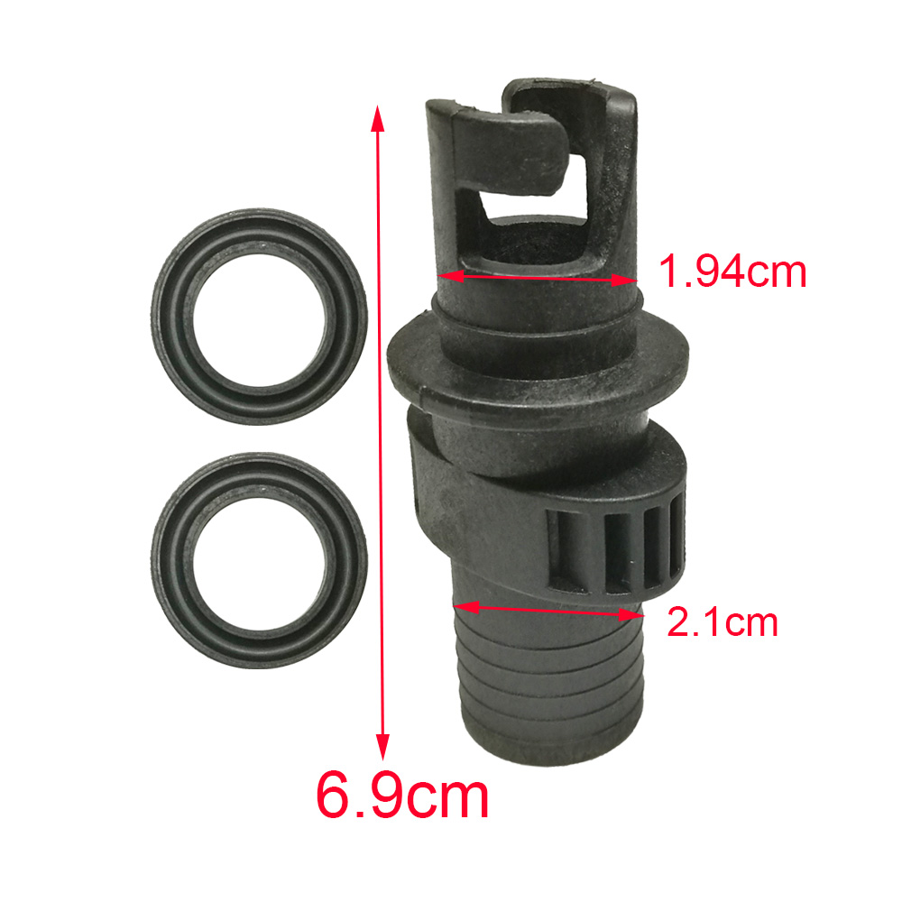 Adaptador de válvula de aire para barco inflable para Kayak, adaptador de válvula de bote de inflado, conector de válvula de tornillo de manguera de bomba de aire