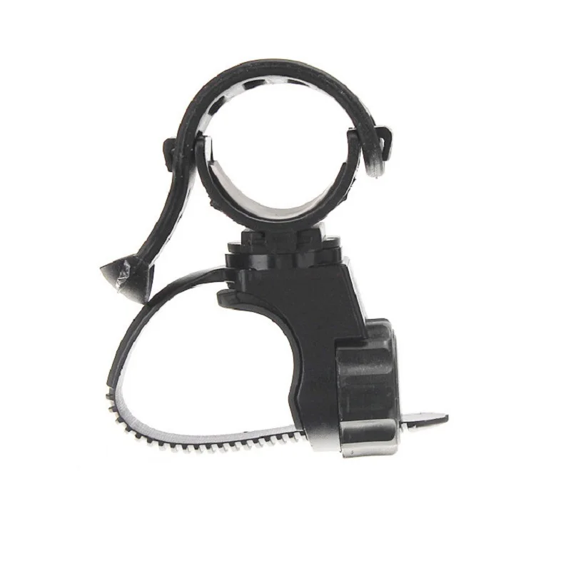 Bicicleta Lanterna Holder Mount, 360 ° ajustável, correias de borracha, bicicleta do ciclo tocha frontal, LED Headlight Clamp, Clip Bracket, 20-45mm