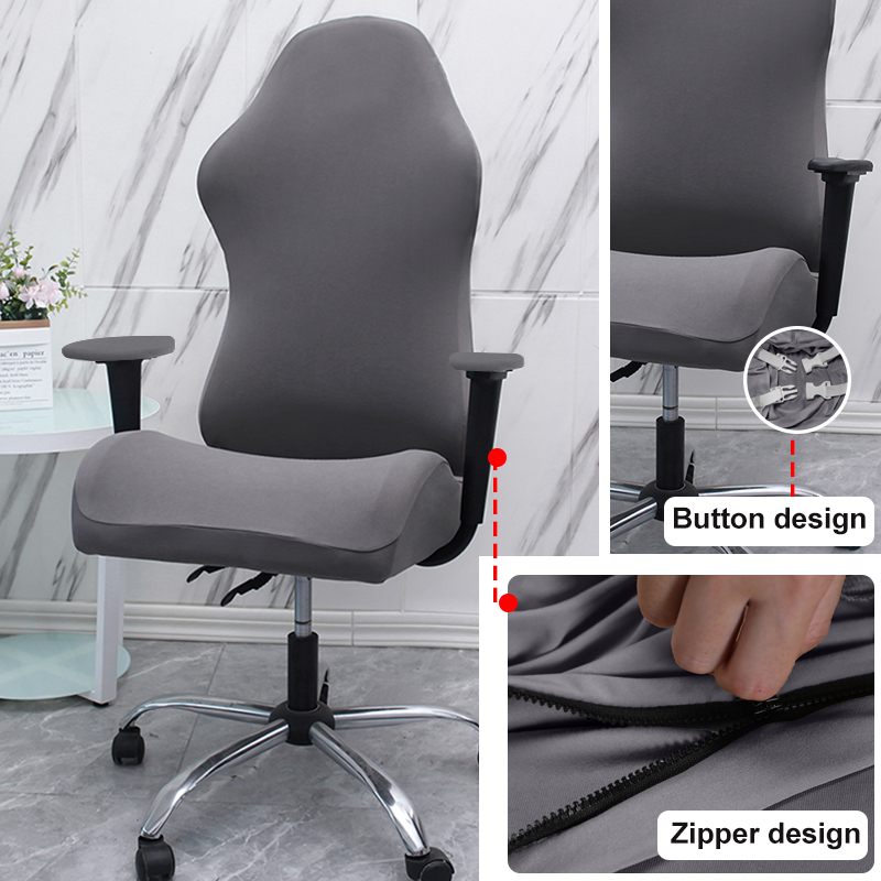 4 stücke Gaming Stuhl Abdeckungen Mit Armlehne Spandex Splicover Büro Sitz Abdeckung Für Computer Sessel Protector Cadeira Gamer