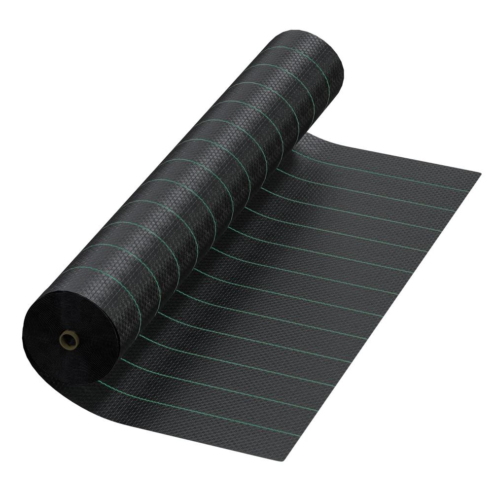 Geotextile Driveway Fabric 13x60 ft 5oz Woven PP Ground Stabilization Underlayment 800lbs Tensile Strength Weed Barrier Fabric