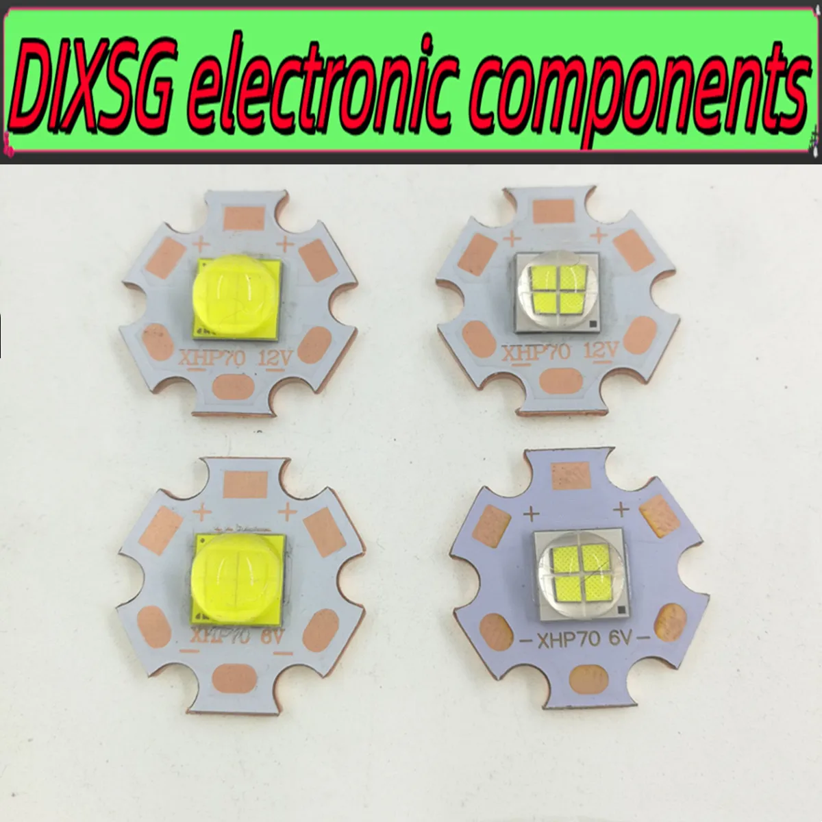 DIXSG 7070 20W 12V 6V Led sostituire MKR XHP70 XHP50 LED emettitore 6500K LED Chip luce bianca brillante