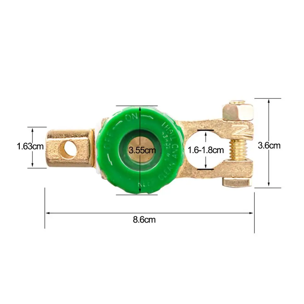 Interruptor universal de bateria de carro, interruptor de ligação terminal de bateria, corte rápido, protetor de desconexão de bateria de motocicleta, interruptor de carro rv