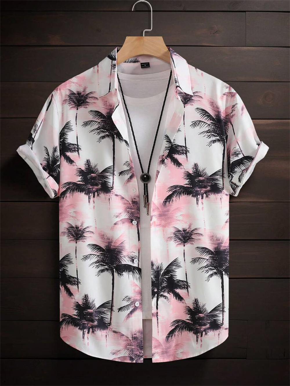 Herren-Hawaii-Hemd, einfach bedruckt, Retro-Mode-Hemd, locker, übergroß, bequem, lässig, kurzärmelig, Harajuku, Vintage-Kleidung