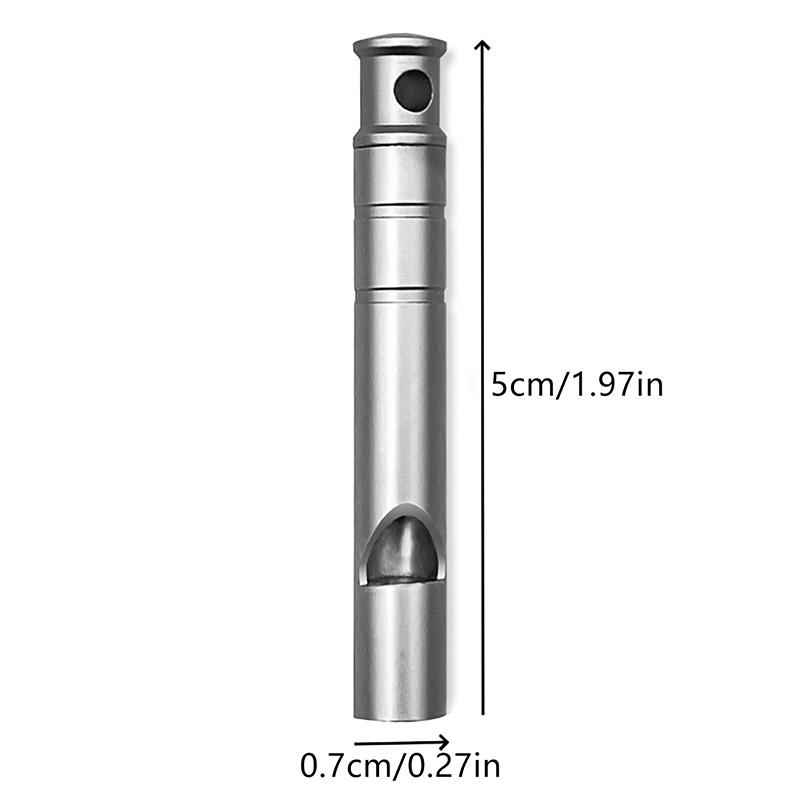 Apito de titânio de emergência com cordão, apito de sobrevivência de segurança, ultraleve, acampamento, caminhadas ao ar livre, emergência