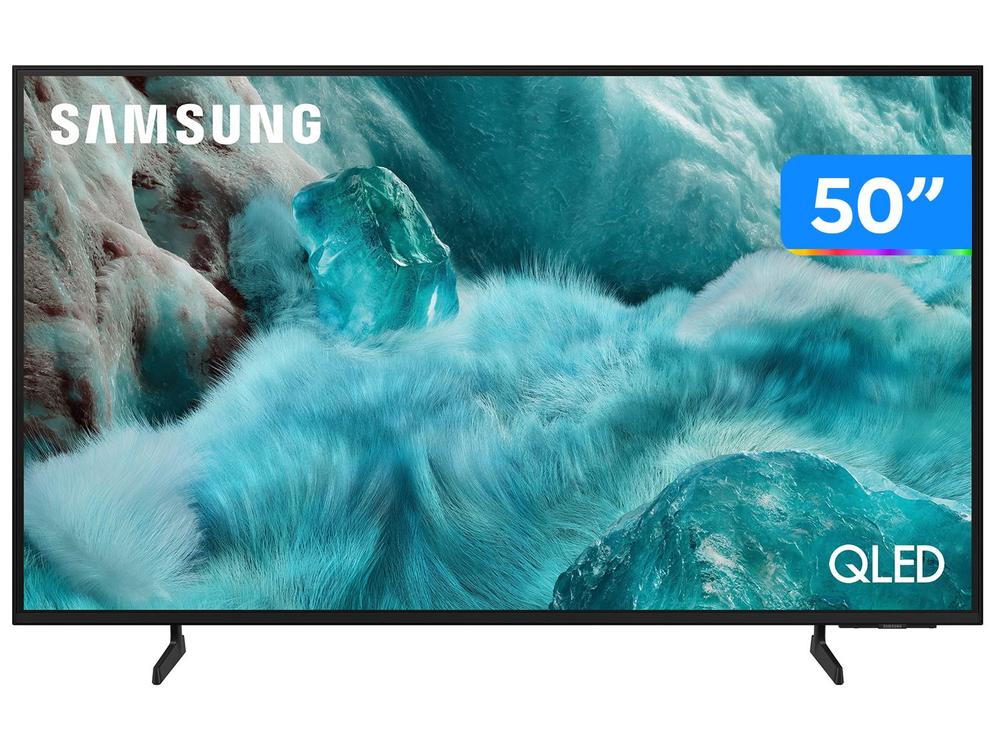 Smart TV 50" Samsung 4K QLED QN50Q7FAAGXZD Tizen Q4 AI 3 HDMI