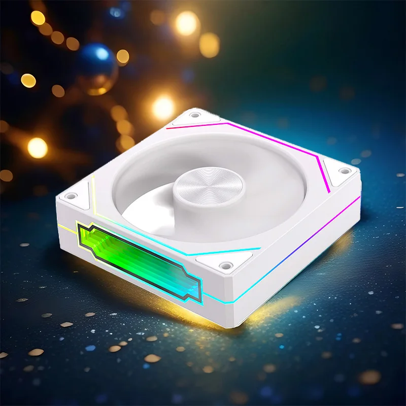 TEUCER 120mm Chassis Fan ARGB 4PIN 800-1600RPM PWM Silent Cooling 12CM Fan Desktop PC Case Cooling Kit