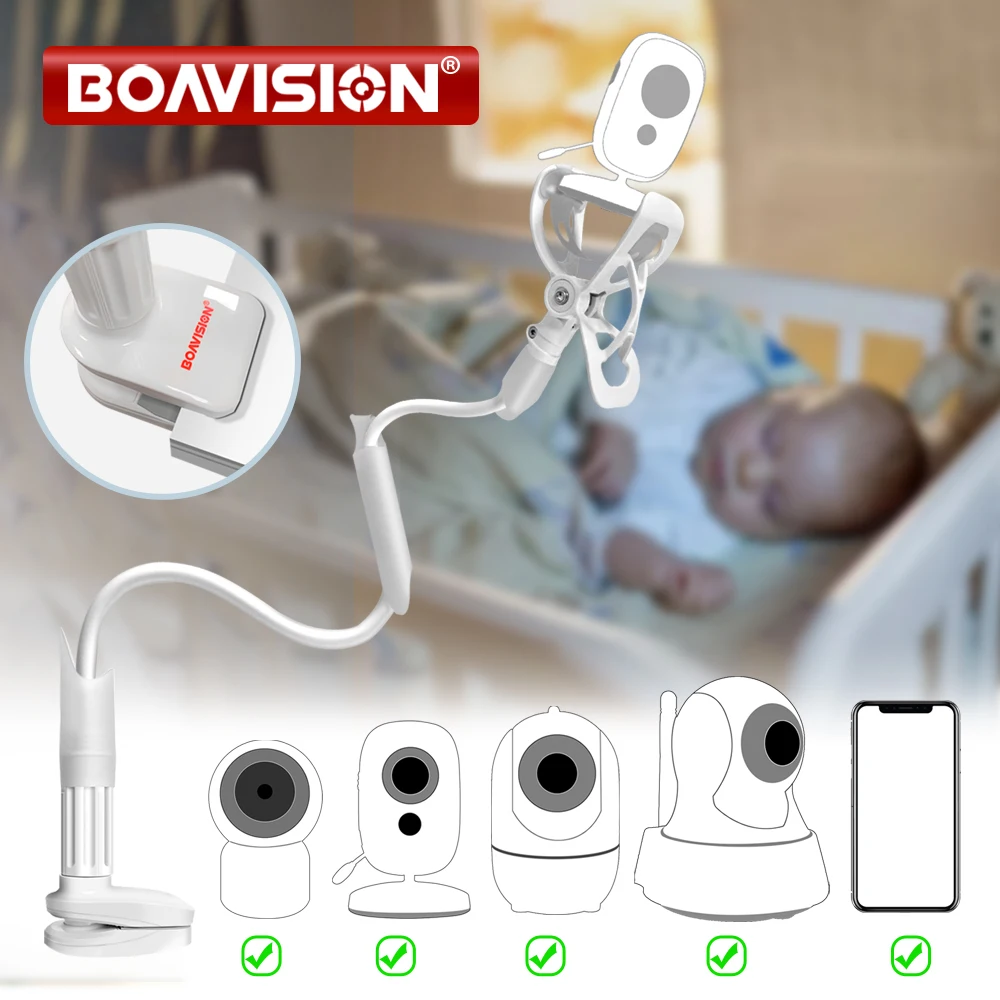 Multifunktions Universal Telefon Halter Stehen Bett Faul Wiege Lange Arm Verstellbar 85cm Baby Monitor Wand Halterung Kamera Für Regal x5