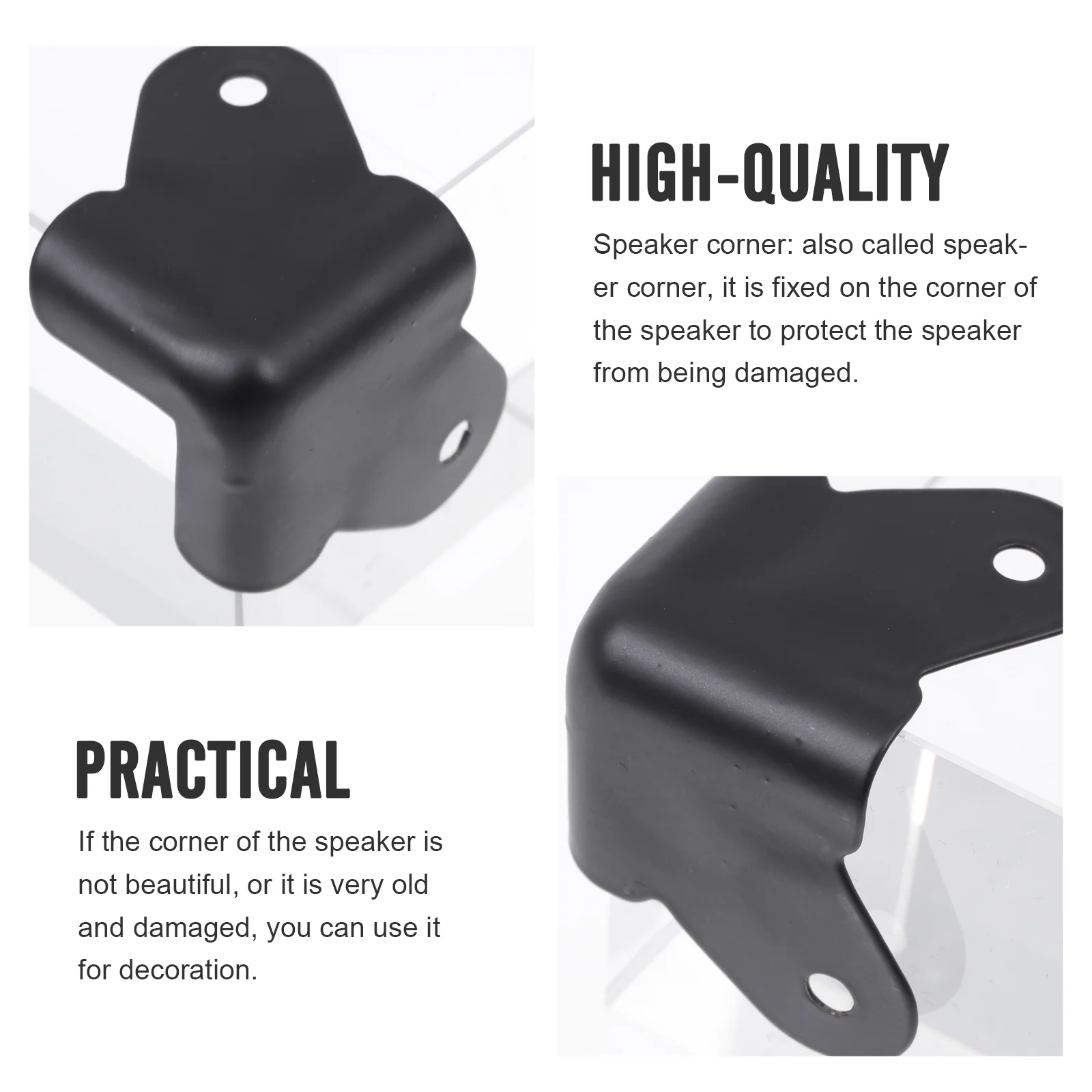 16 Pcs Speaker Wrap Angle Corner Furniture Iron Covers Protector Practical Anti-collision Protective Corners Cabinet