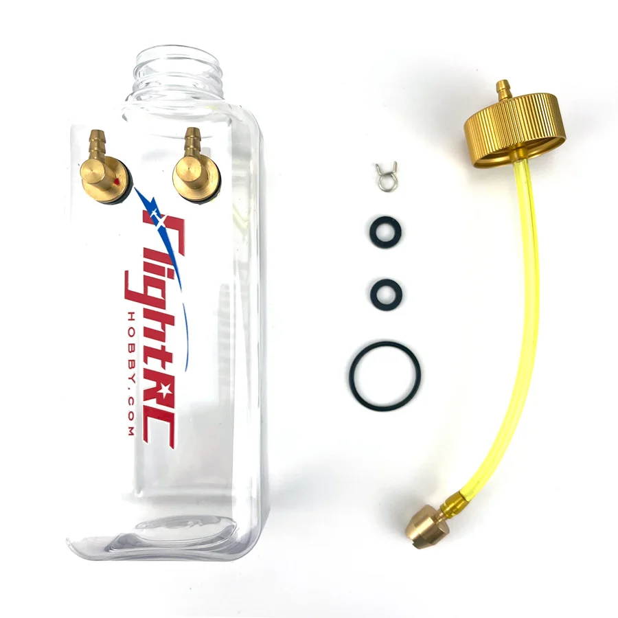 RC Bình Nhiên Liệu Trong Suốt Nhựa 260/360/500/700/1000/1500 ML/CC Nhôm CNC hợp Kim Dùng Cho Bếp Ga Và Nitro Mô Hình Máy Bay