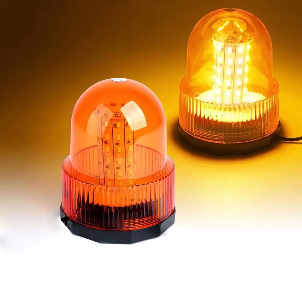 12V/24V LED หมุน Beacon Light - สีแดง/น้ําเงิน/เหลืองคําเตือนฉุกเฉิน Strobe สําหรับรถบรรทุก, รถตํารวจ