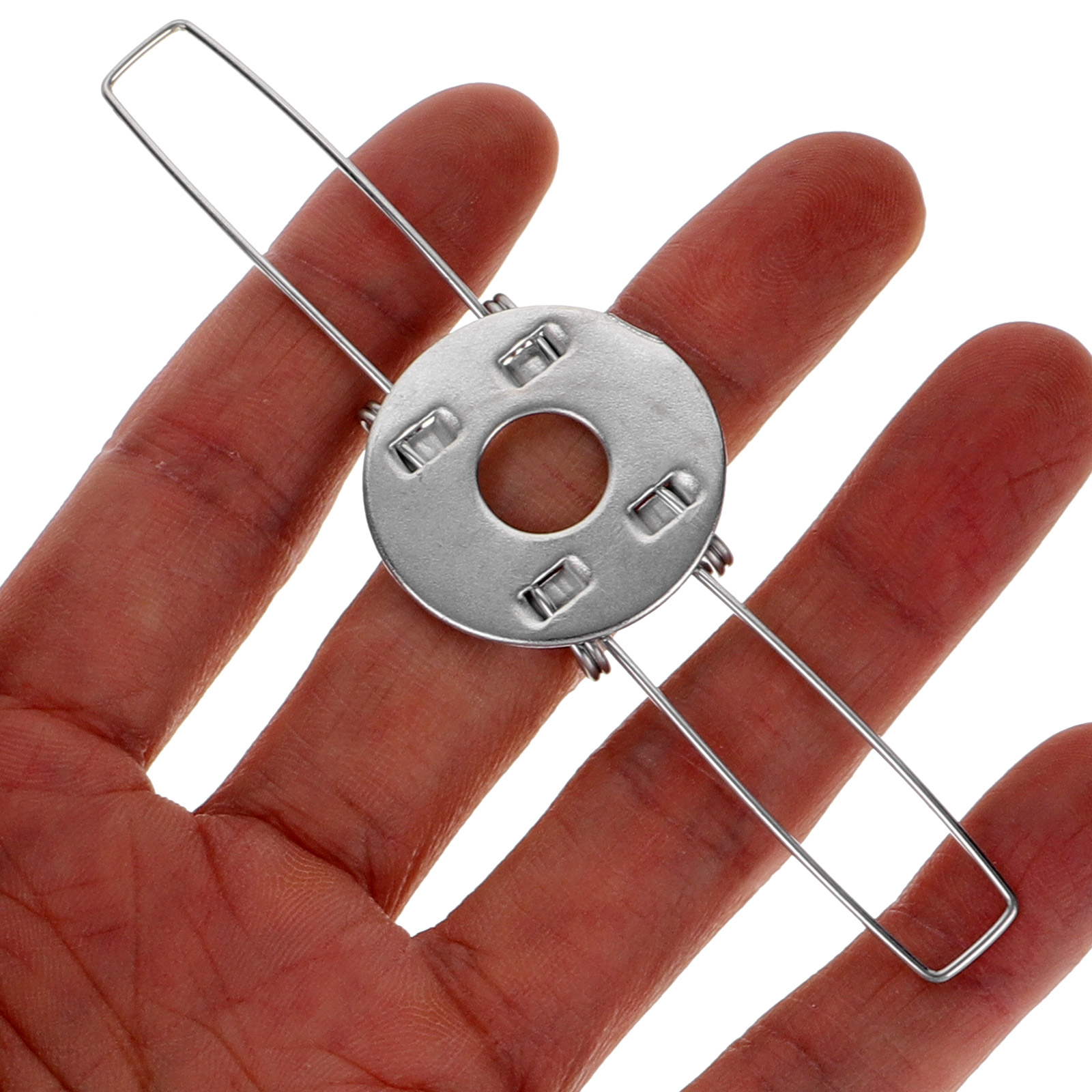 10 Pcs Lamp Holder Spring Clip Shape Buckles Bracket Adapter Lampshade Clamps Galvanized Iron DIY for