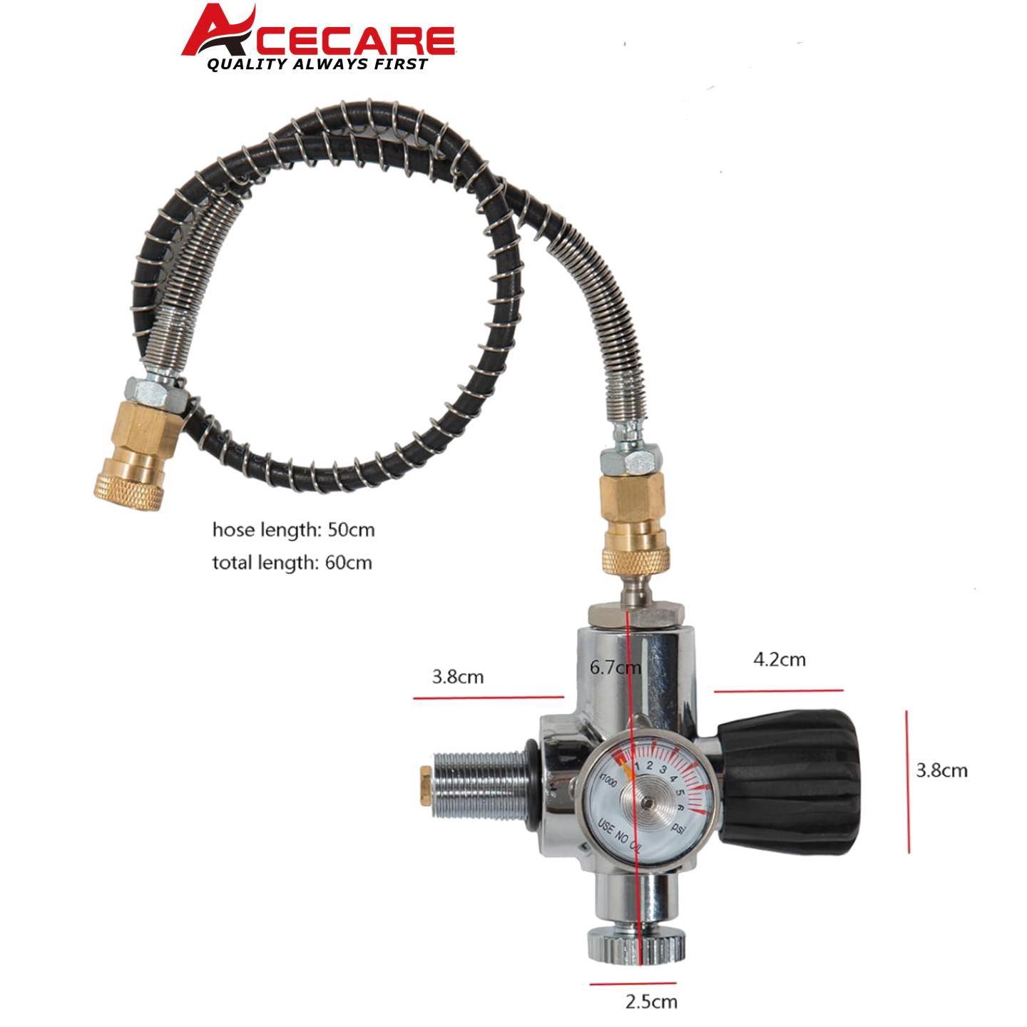 ACECARE 300Bar 4500PSI 30Mpa stazione di riempimento valvola ad alta pressione valvola in acciaio inox HPA serbatoio CO2 sistema di ricarica DIN