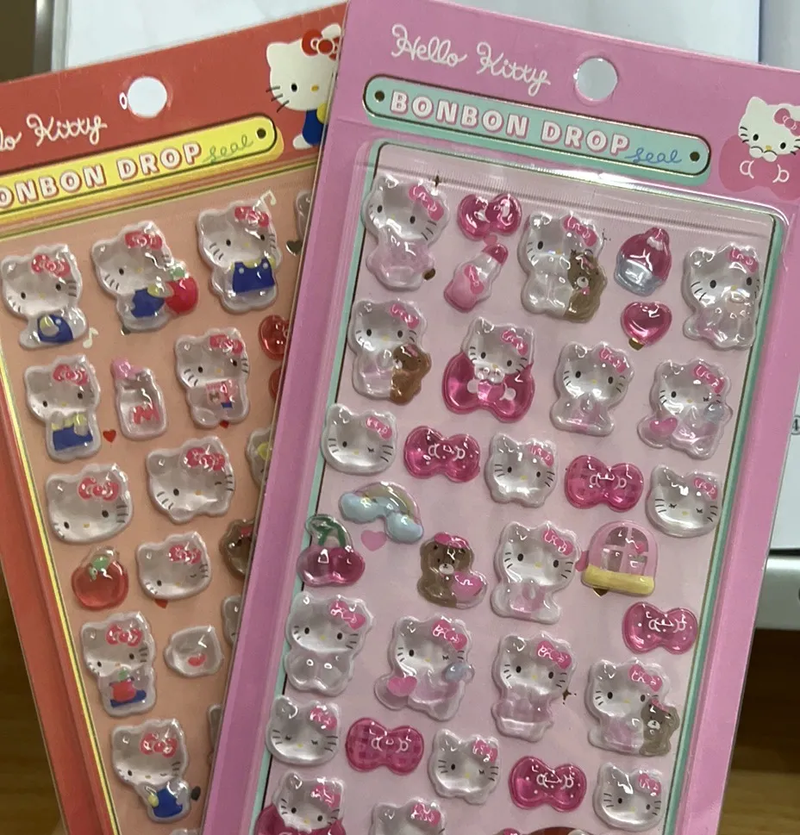 Solide Kitty Katze 3d Aufkleber 3d Tropfen Kleber Acryl Relief Aufkleber Solide Spaß Fee Diy Dekoration Handy Fall Dekoration Geschenke