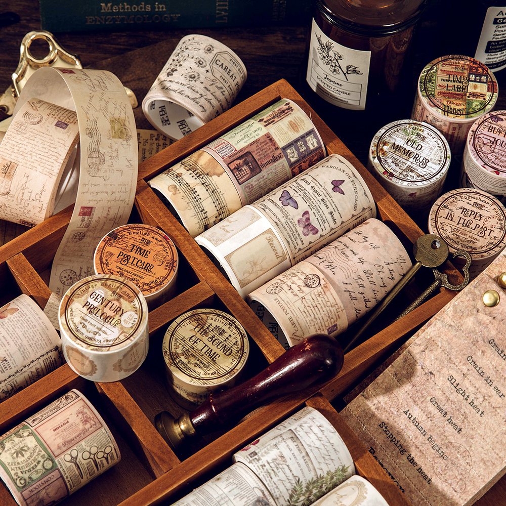 Journamm 30 ミリメートル/40 ミリメートル/50 ミリメートル * 2 メートルヴィンテージ和紙テープ 35 センチメートルサイクル DIY スクラップブッキング装飾ジャンクジャーナルコラージュ文具クラフトテープ