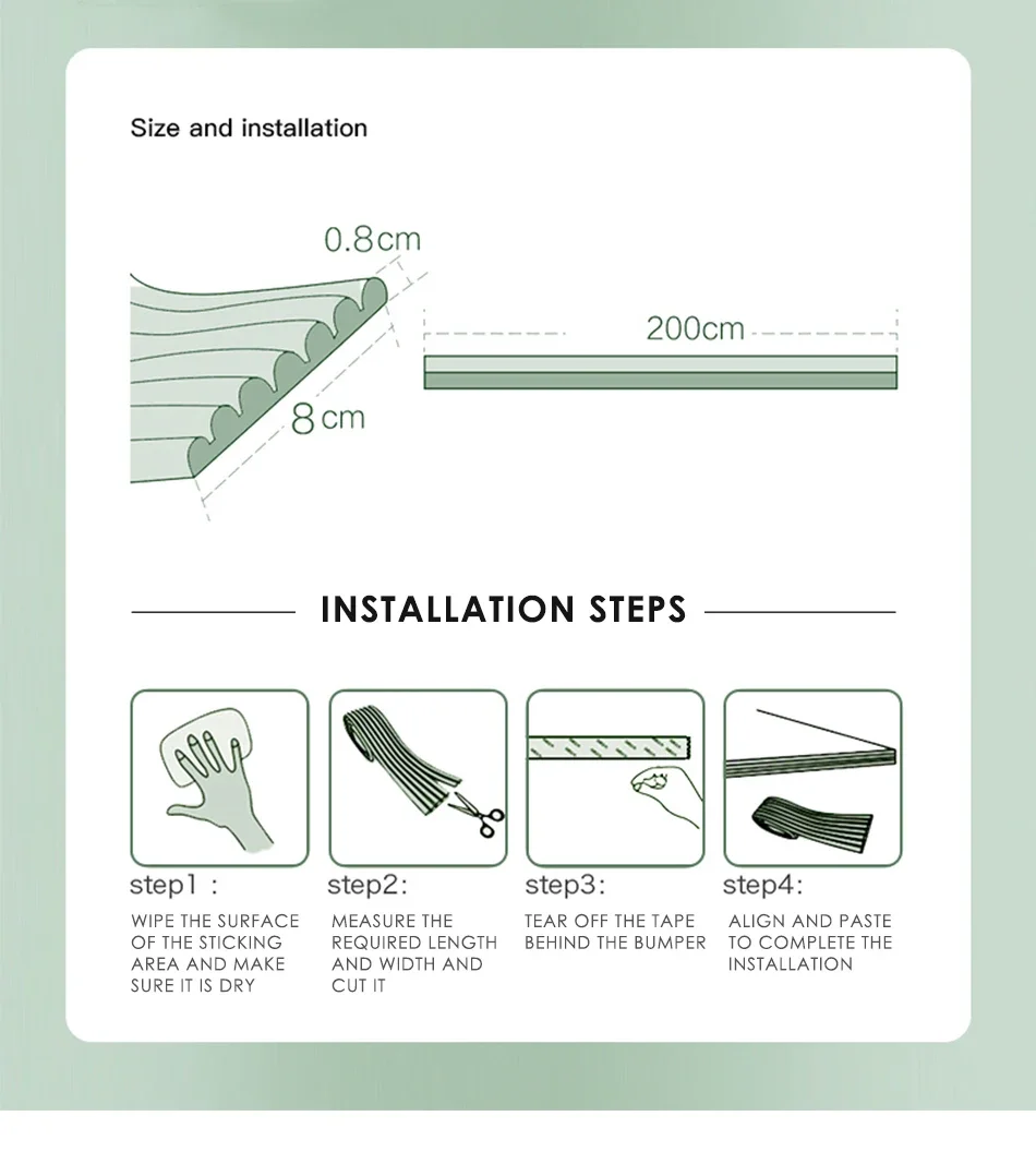 2m tira de proteção de segurança do bebê mesa borda guarda tira protetor de canto móveis cantos crianças proteção de espuma de segurança
