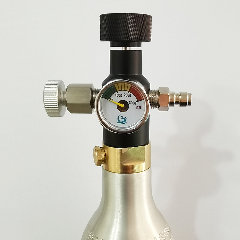 Soda Water Air Connect Co2 Cylinder Tank (TR21-4 Thread Type) Refill Adaptor With Hose Gauge Kit W21.8-14 G3/4 CGA320 Connector