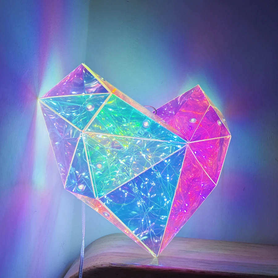 Luminous ประดิษฐ์ LED โคมไฟตกแต่ง FIVE-pointed Star Iridescent USB แขวนปาร์ตี้ Xmas ตกแต่งเพดานในร่ม