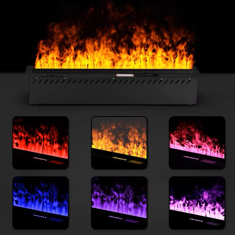 Intelligenter Wasserdampfkamin, 3D-Flammeneffekt, Tuya-App-Steuerung, eingebauter Luftbefeuchter, moderner Kamin zur Heimdekoration, energiesparend, rauch- und geruchslos, simuliertes Holzbrenngeräusch, umweltfreundlic
