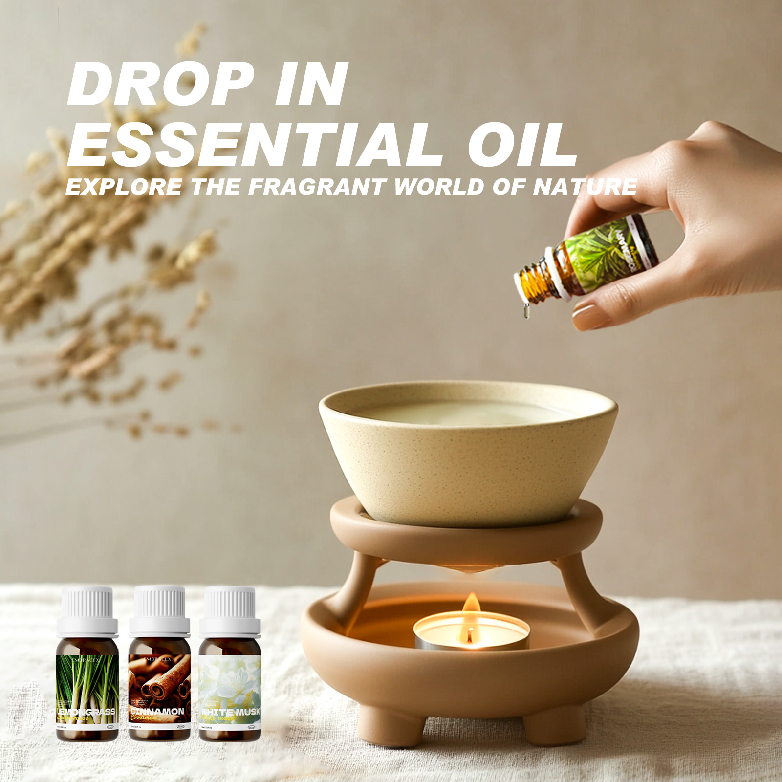 10 ml ätherische Pfefferminzöle, leben Sie ätherische Öle, 100 % natürliches Pfefferminzöl für Diffusor, Haarpflege, Hautpflege