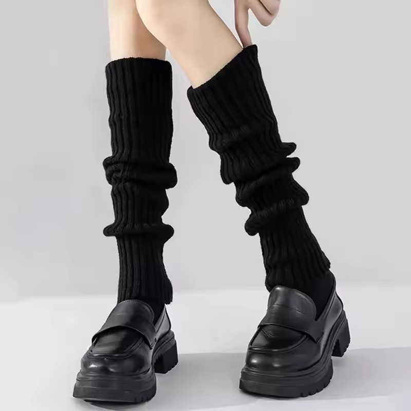 1 пара женских модных носков JK Uniform Bubble 50 см Y2K, длинные носки в стиле Лолиты, вязаные носки, теплые носки для рук, осенне-зимние куча